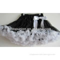 black white baby girl fluffy pettiskirts girl's tutu skirts